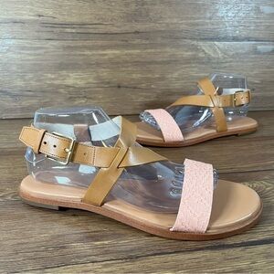 Cole Haan Findra Pink Leather Strappy Sandals Women’s Size 9.5 Shoes
